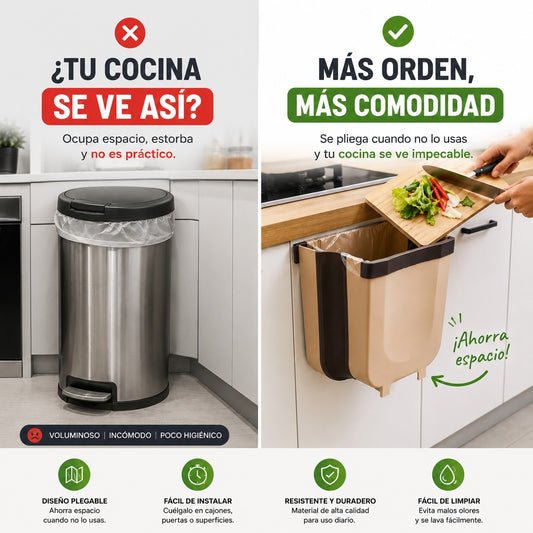 Basurero Plegable De Cocina Papelero