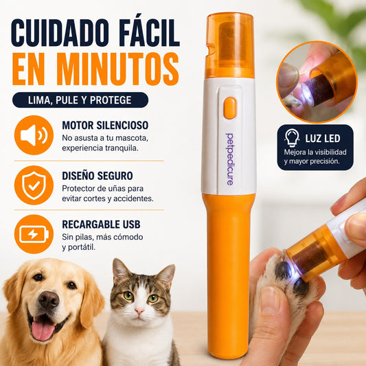 Lima Eléctrica para Uñas de Mascotas