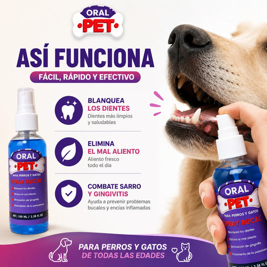 Oral Pet Spray Bucal para Mascotas
