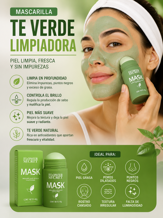 Mascarilla Facial de Té Verde Purificante