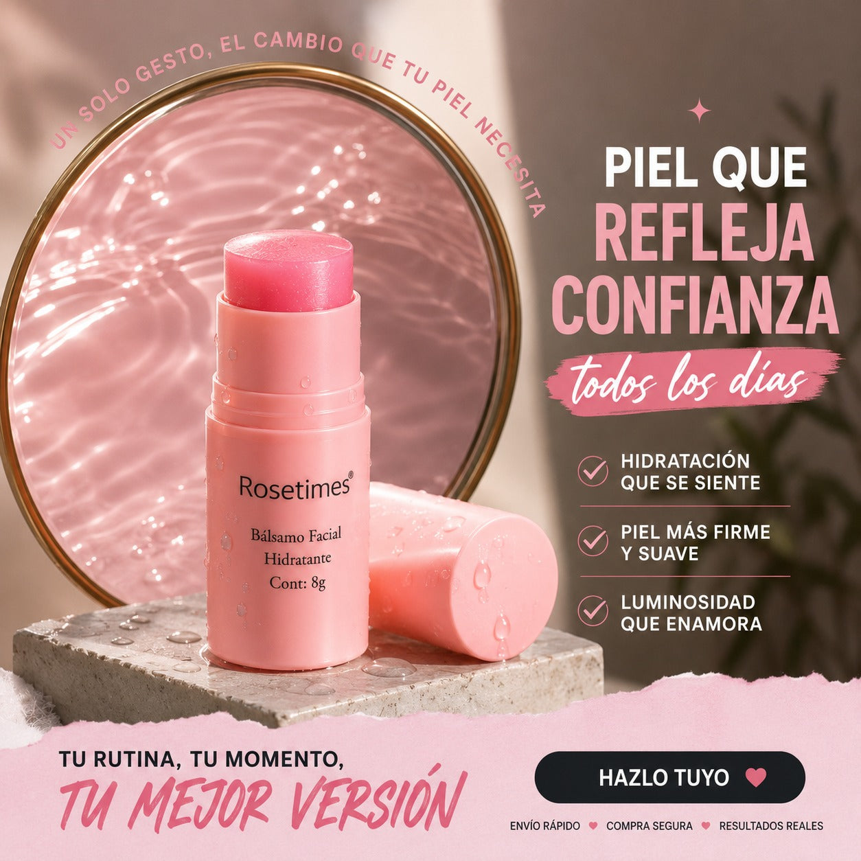 Bálsamo Facial Hidratante Antiarrugas
