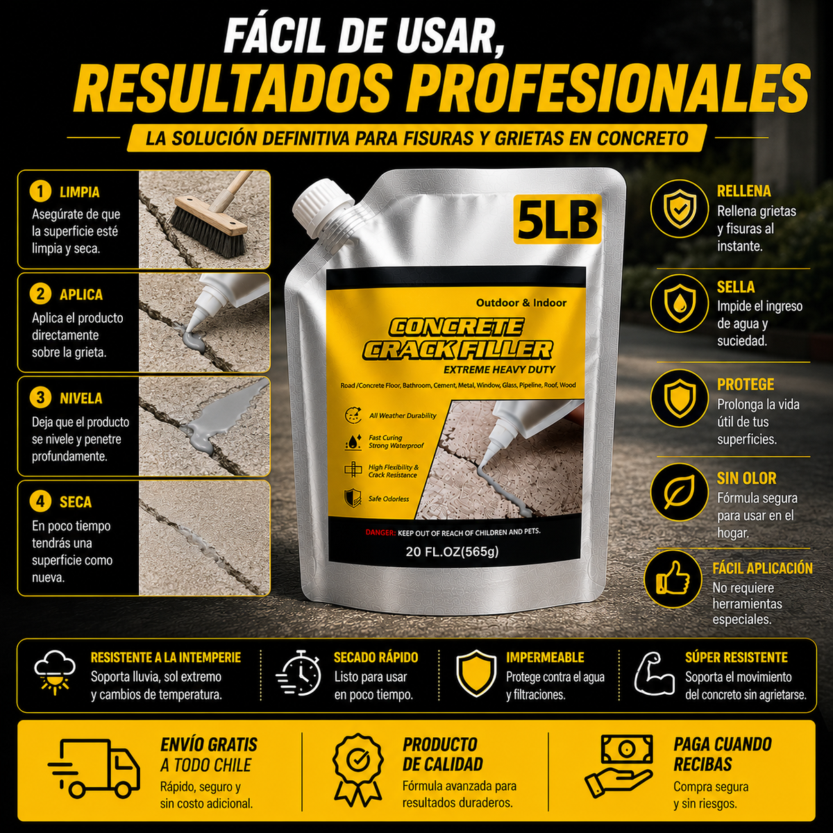 Sellador Reparador de Grietas