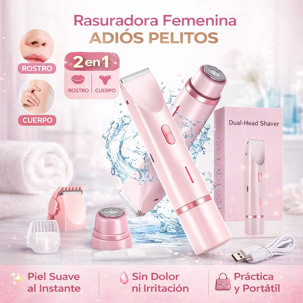 Rasuradora Femenina 2 en 1 – Adiós Pelitos