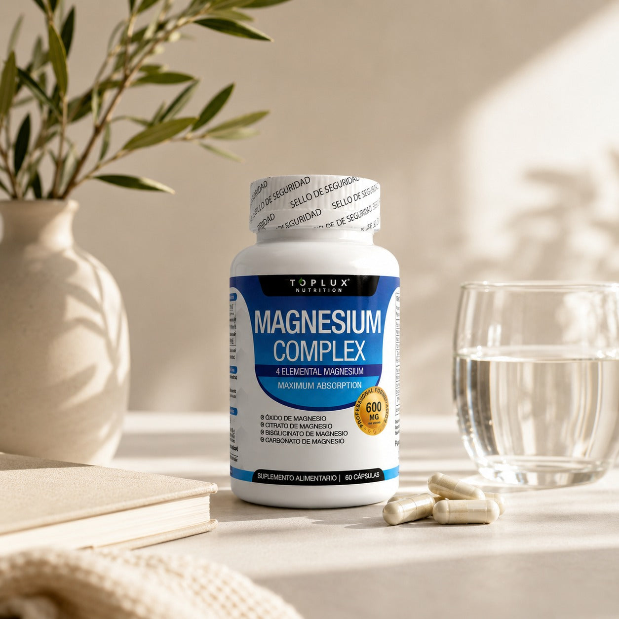 Suplemento de Magnesio 600mg
