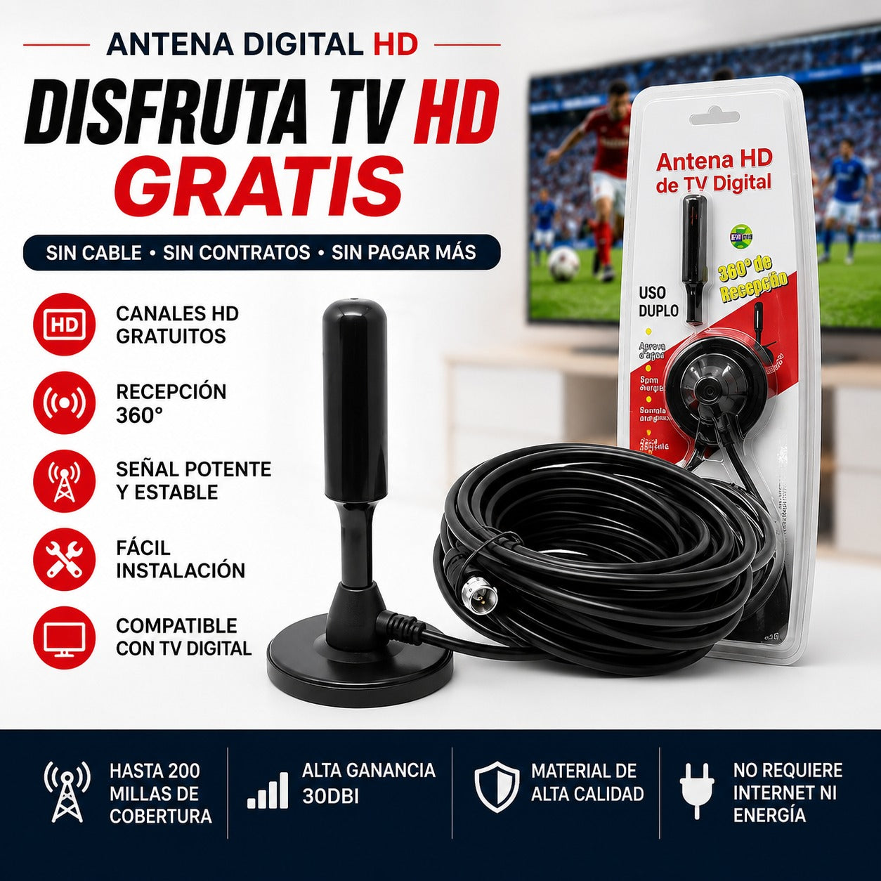 Antena TV Digital HD