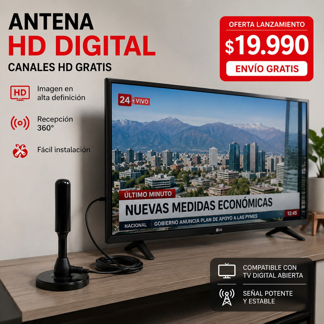 Antena TV Digital HD
