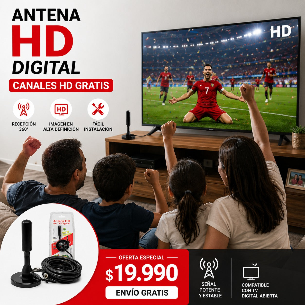 Antena TV Digital HD
