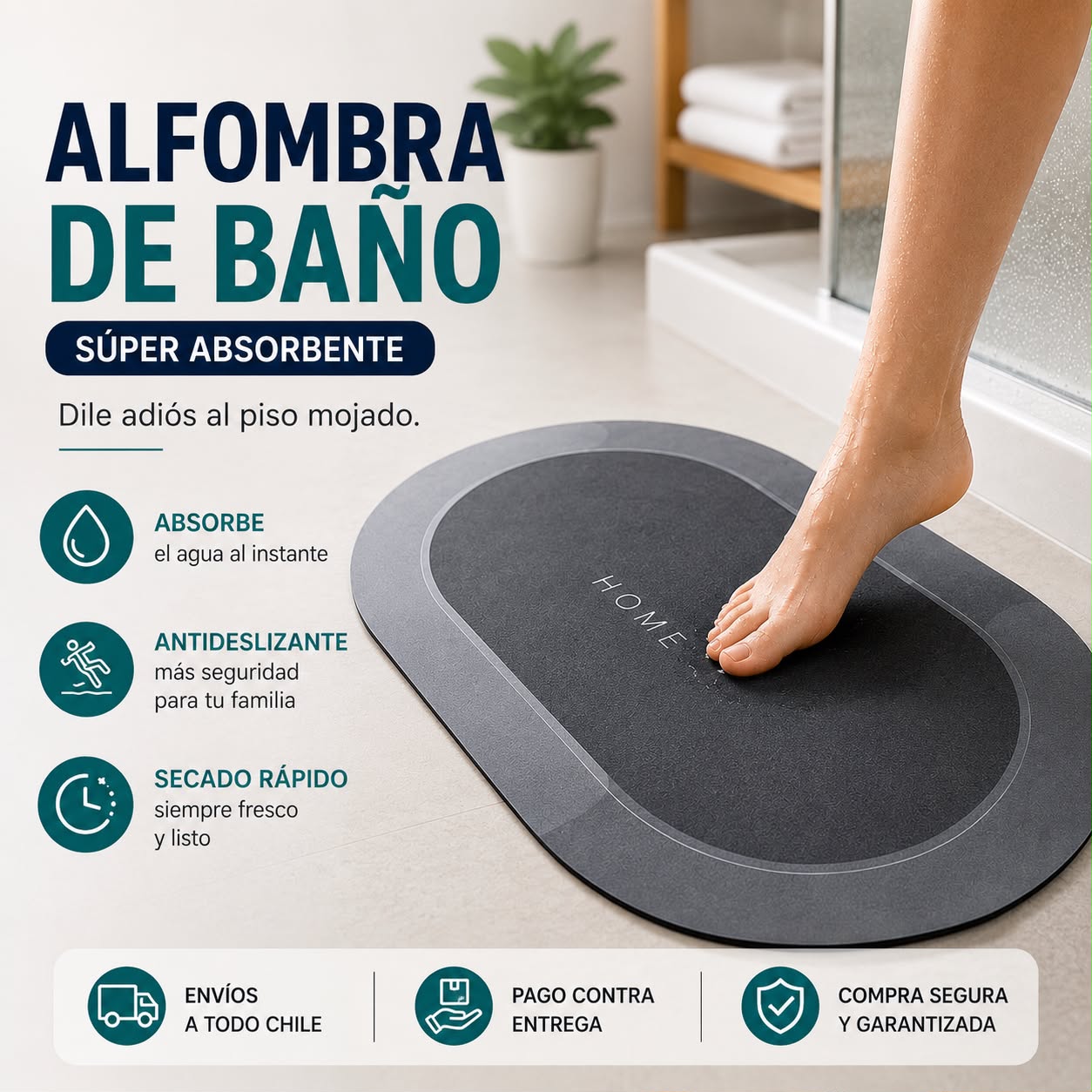 Alfombra de Baño Ultra Absorbente