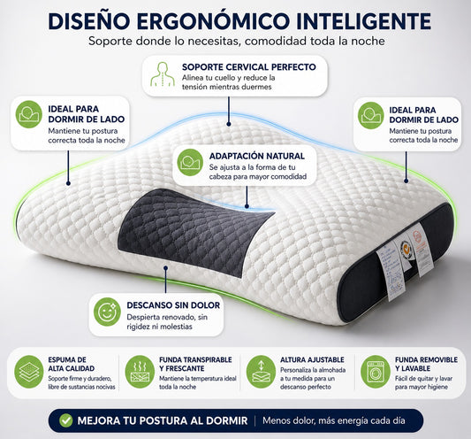 Almohada Cervical Ergonomica