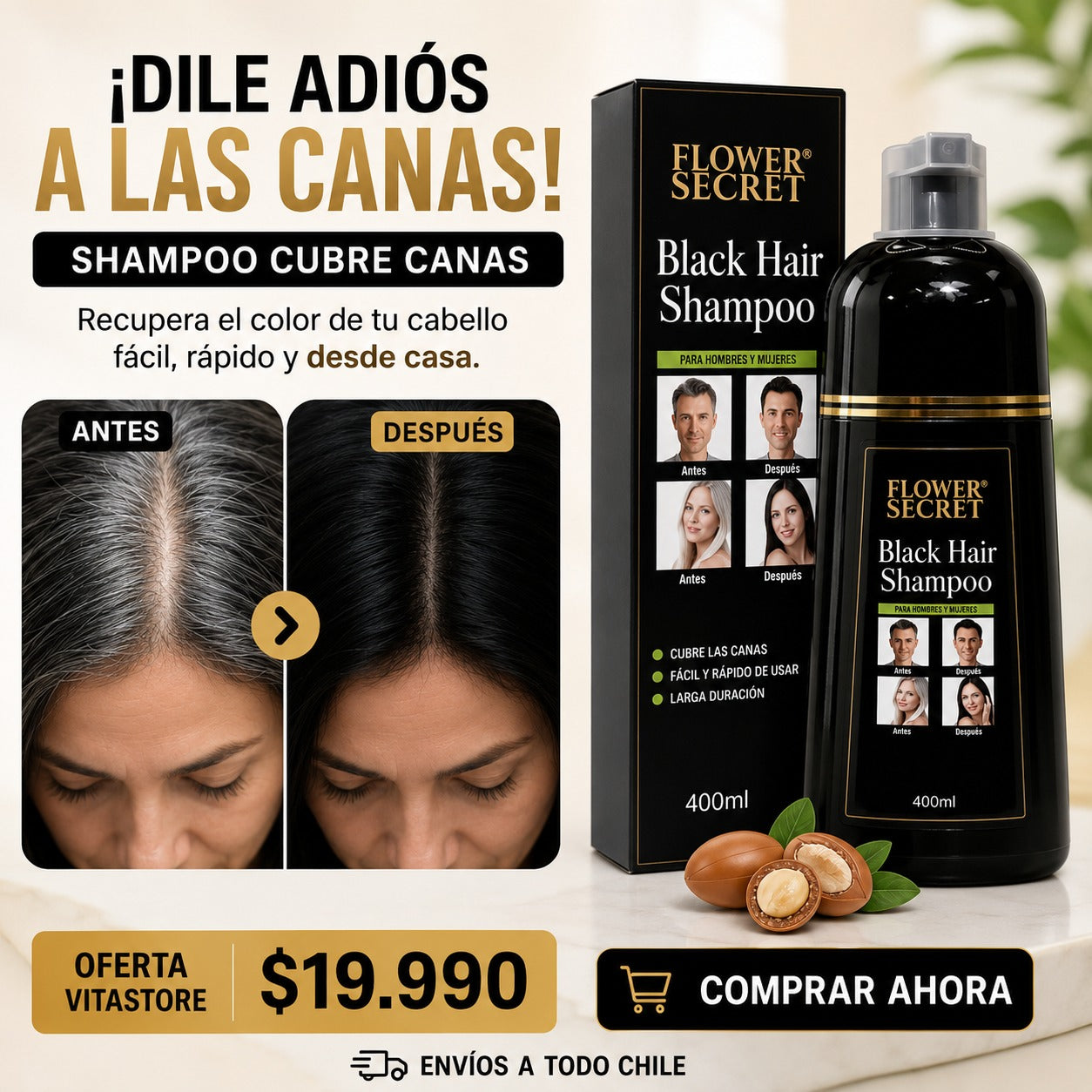 Shampoo Cubre Canas