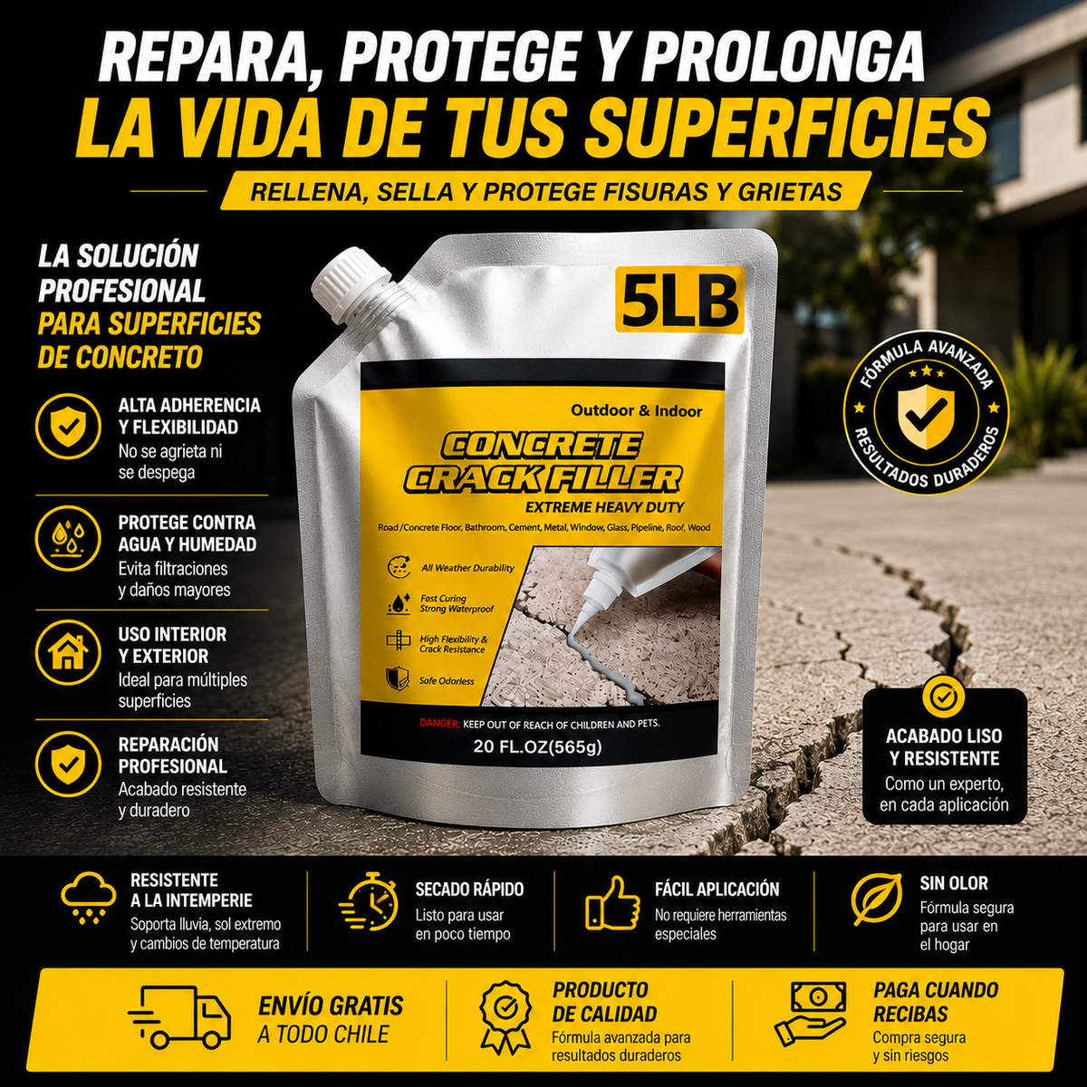 Sellador Reparador de Grietas