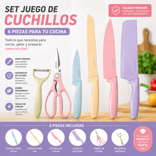 Set de Cocina 6 en 1