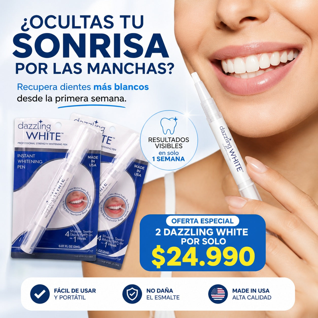 Dazzling White™ Blanqueador Dental 2x1