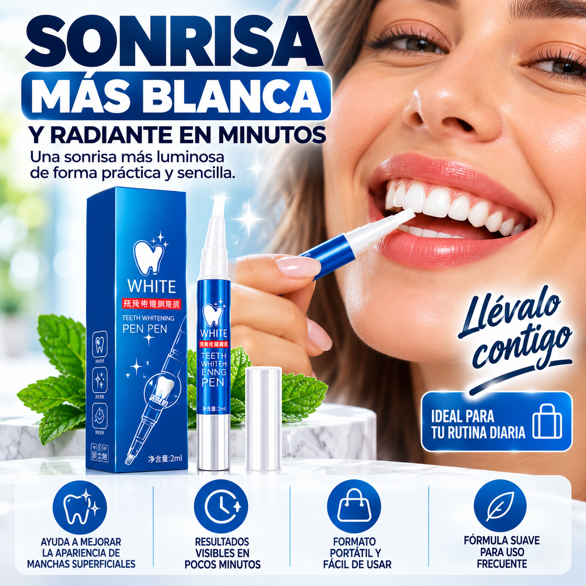 WhitePen™ – Lápiz Blanqueador Dental