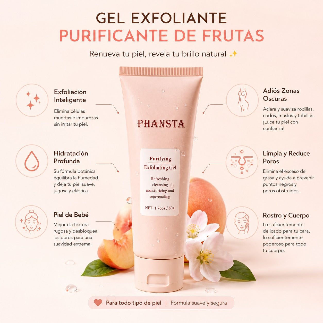 Gel Exfoliante de Frutas