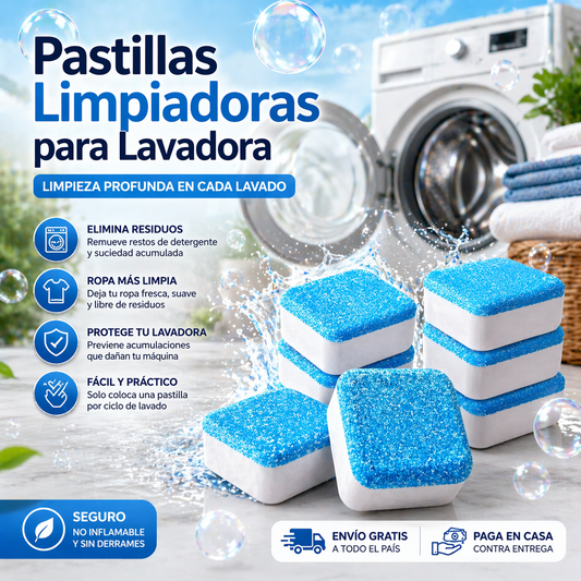 Pack 60 Pastillas LimpiaLavadora