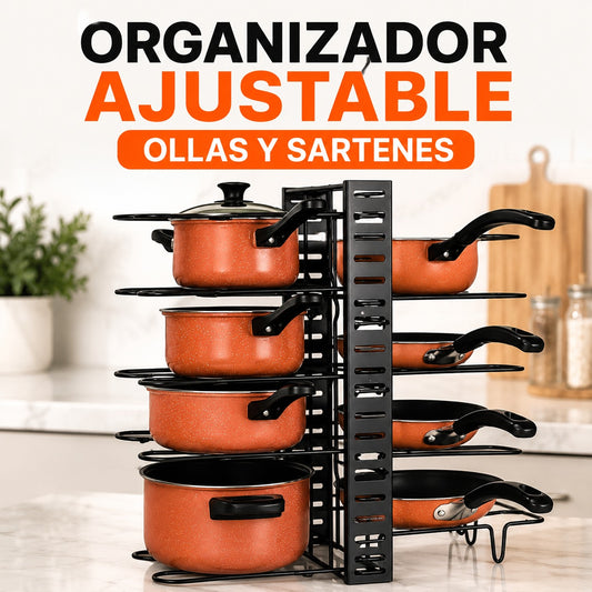 Rack Organizador Premium para Ollas y Sartenes