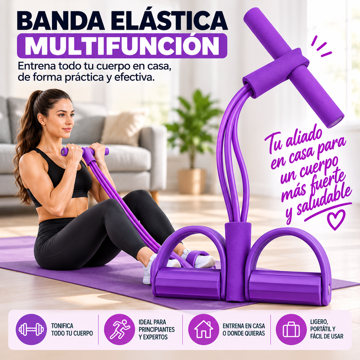 FitPull™ – Entrenador Elástico Multifunción