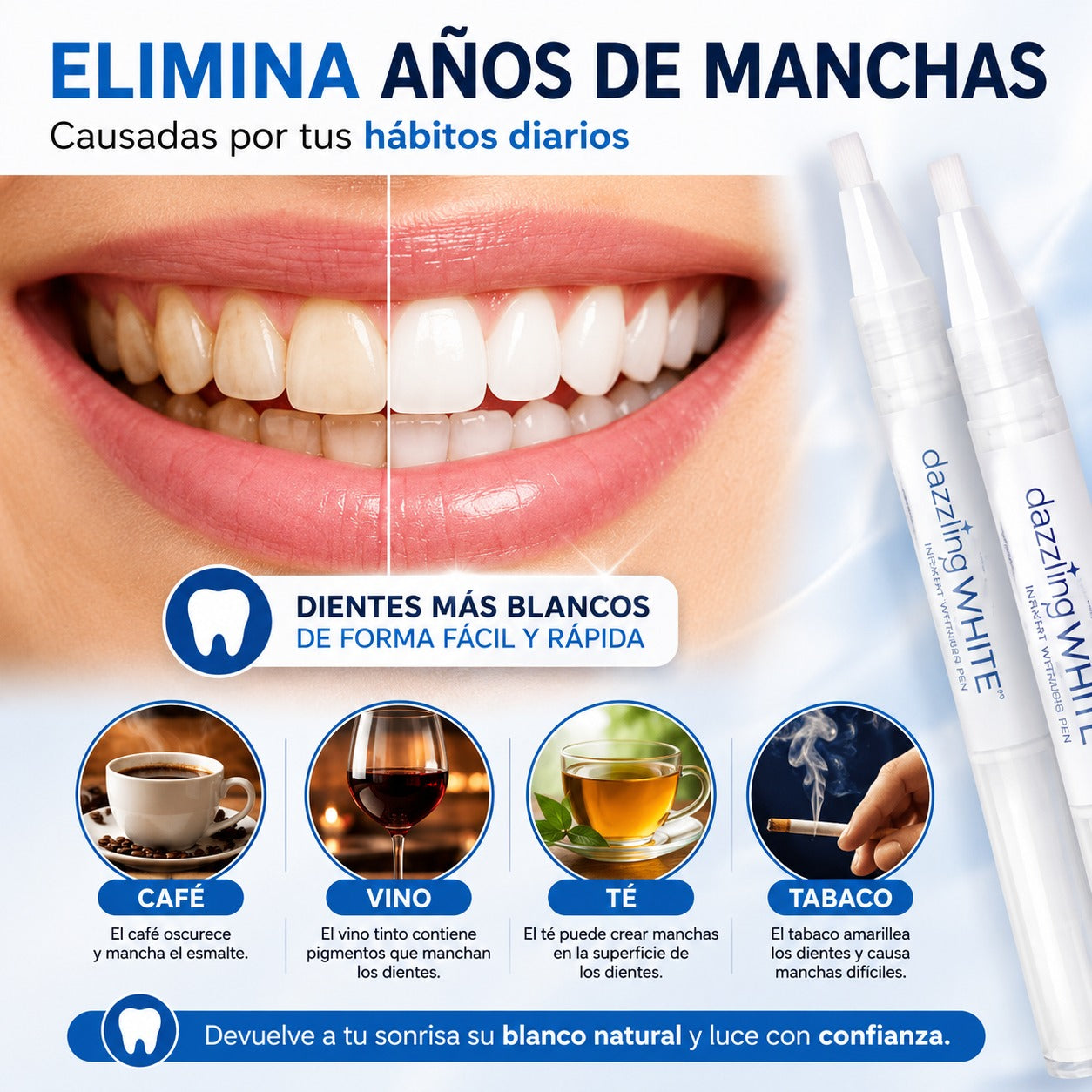 Dazzling White™ Blanqueador Dental 2x1