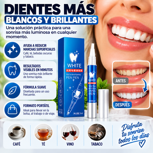WhitePen™ – Lápiz Blanqueador Dental