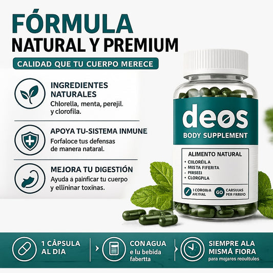 DEOS® Desodorante Interno Natural  60 cap