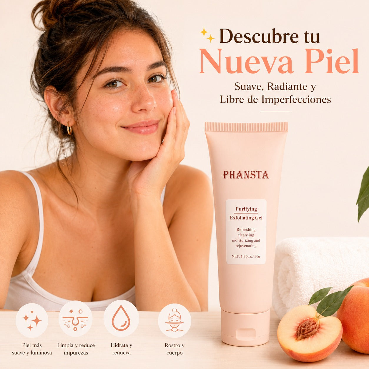 Gel Exfoliante de Frutas