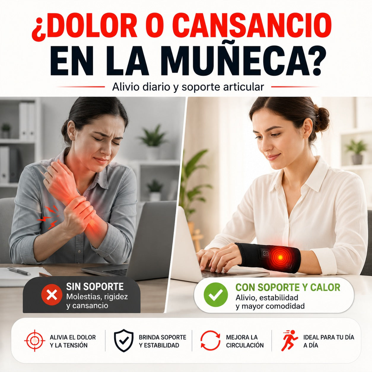 Muñequera Térmica Inteligente Recargable