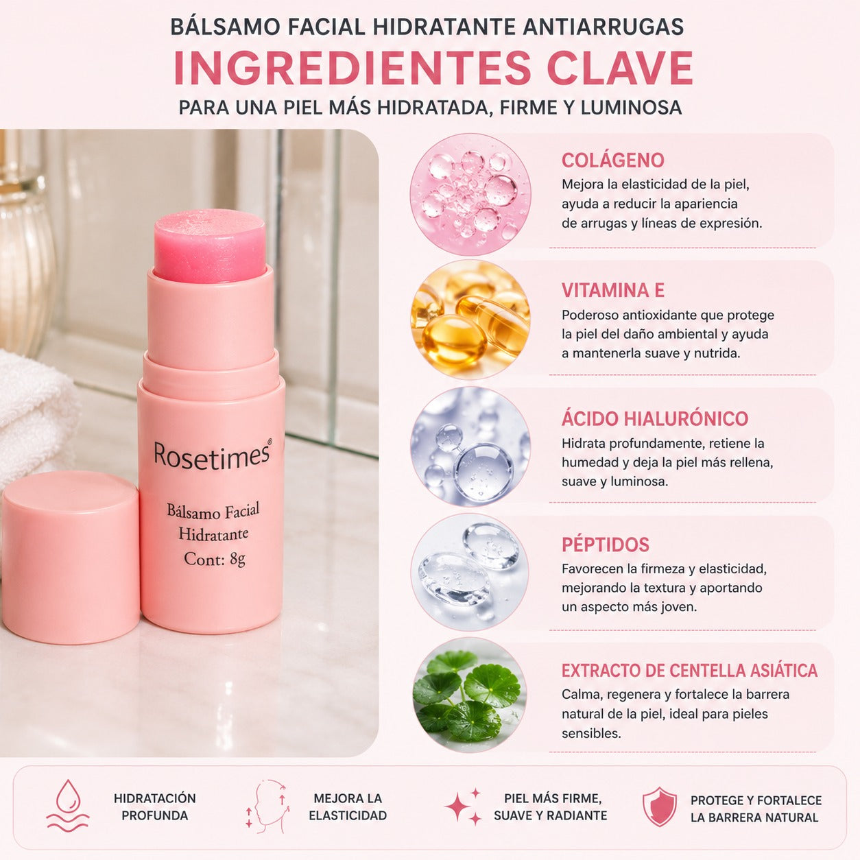Bálsamo Facial Hidratante Antiarrugas