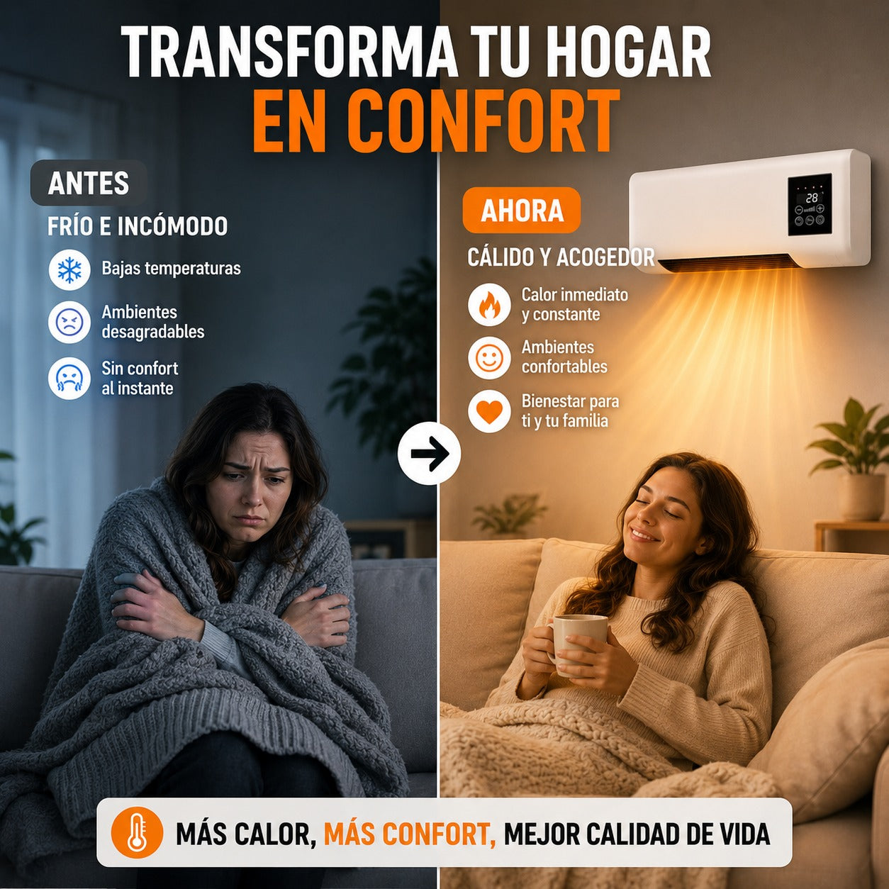Calefactor de Pared Inteligente