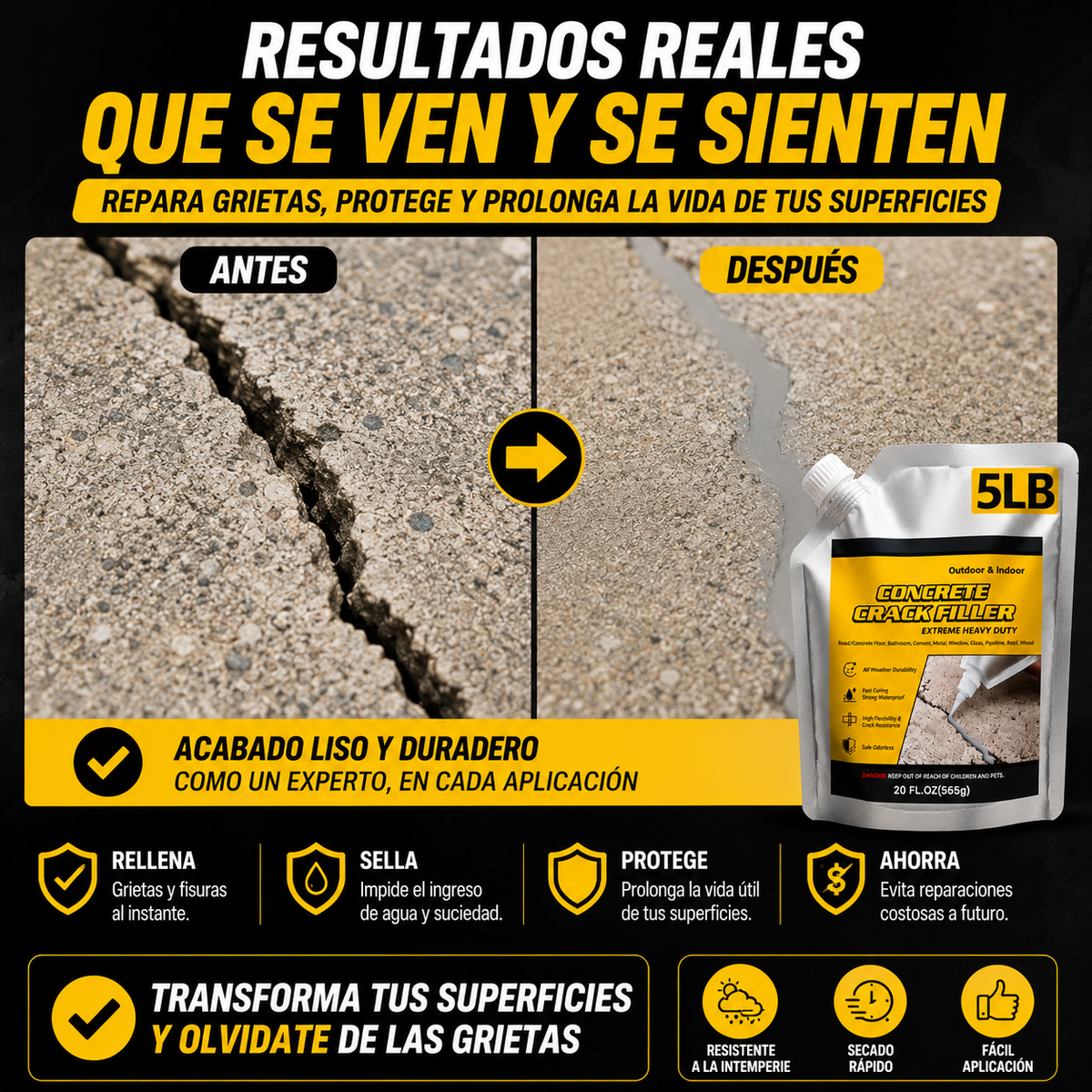 Sellador Reparador de Grietas