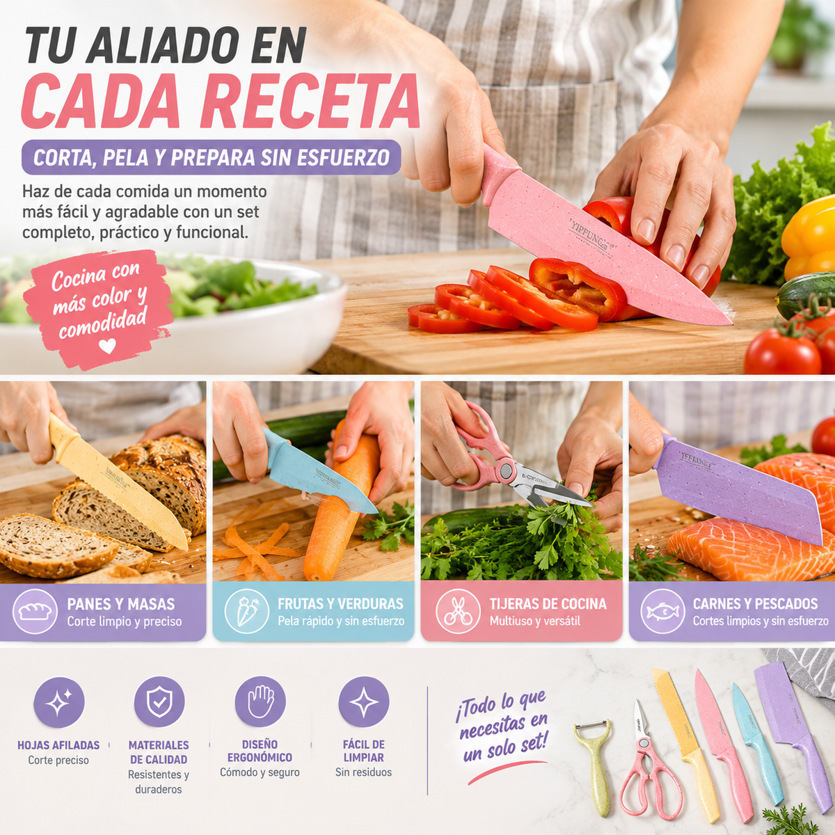 Set de Cocina 6 en 1
