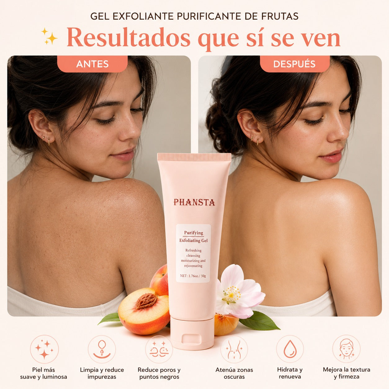 Gel Exfoliante de Frutas