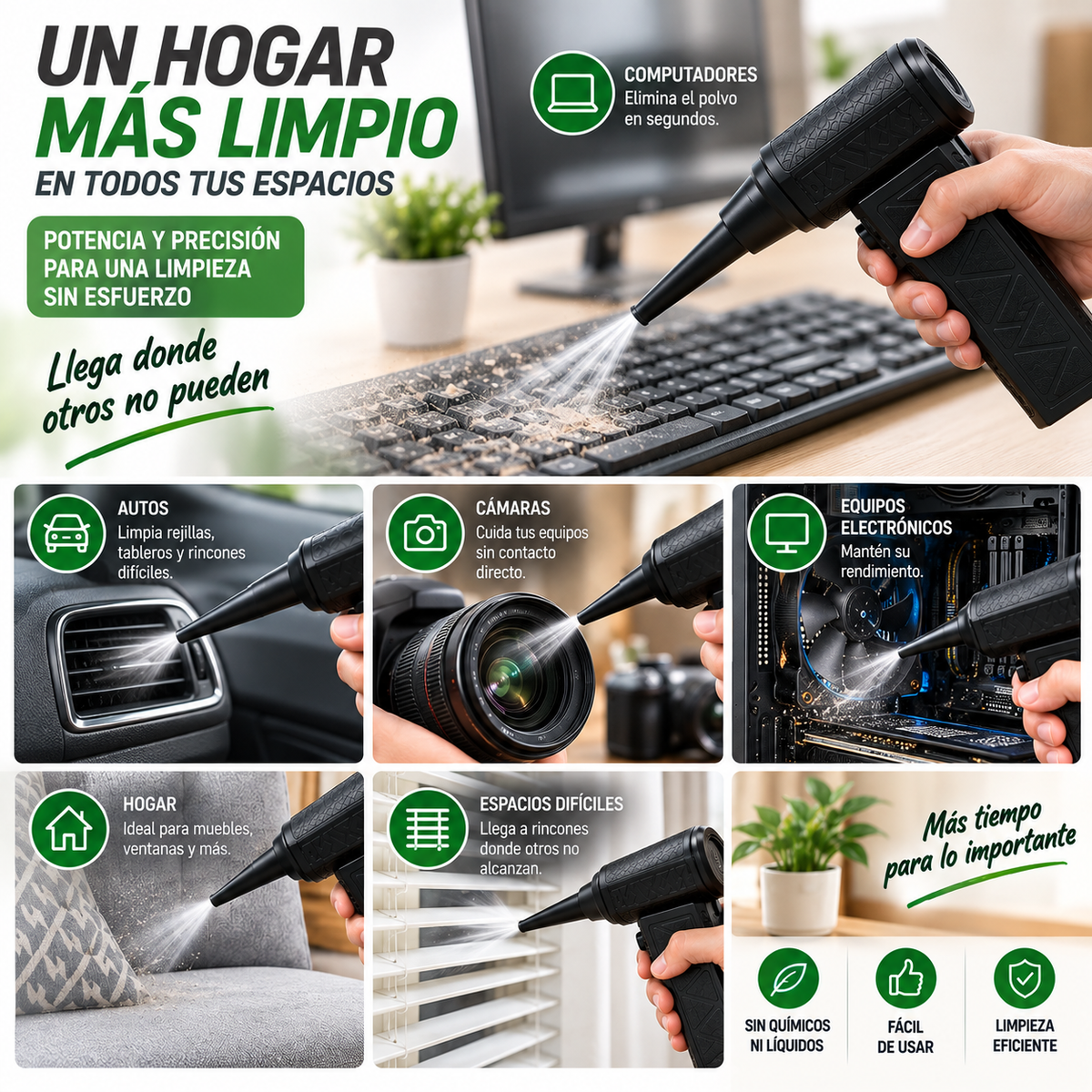 TurboAir™ – Soplador de Aire Turbo Recargable