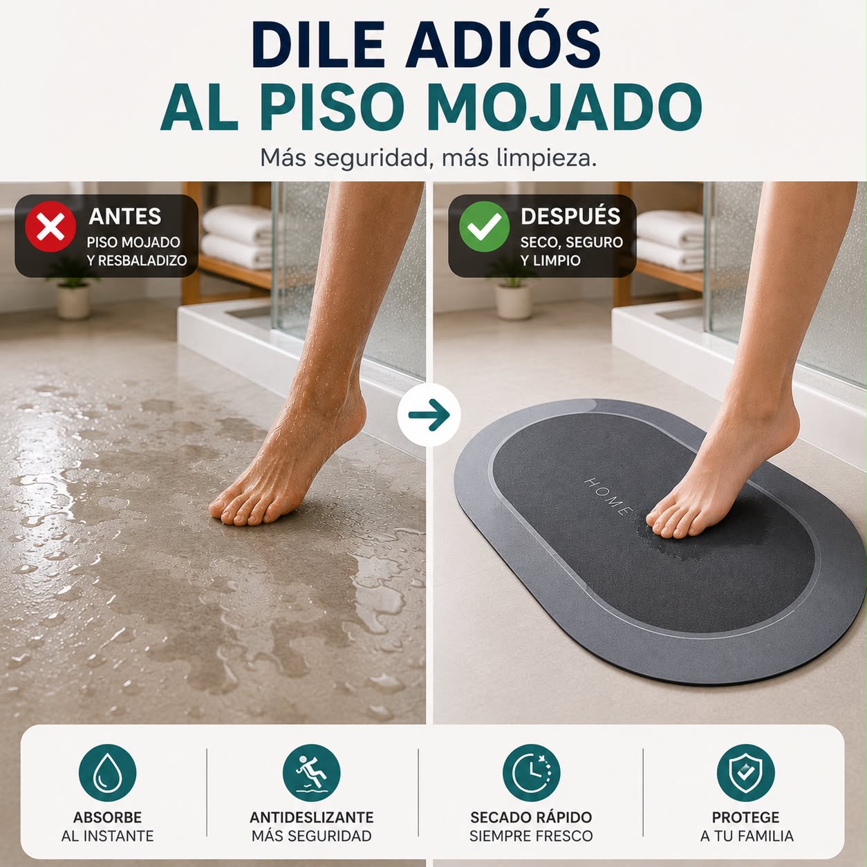 Alfombra de Baño Ultra Absorbente