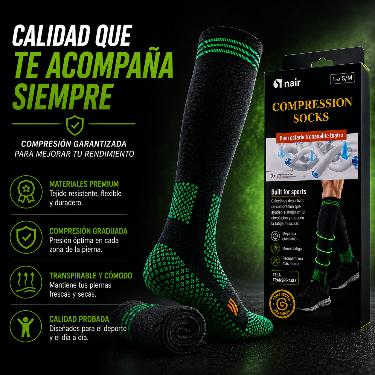 Calcetines de Compresión Graduada Pro