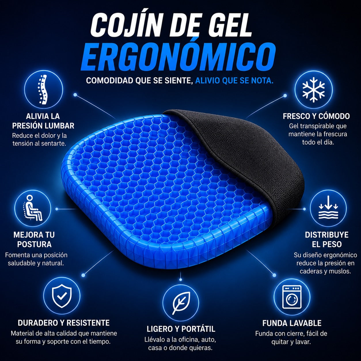 Cojín Flexible de Gel