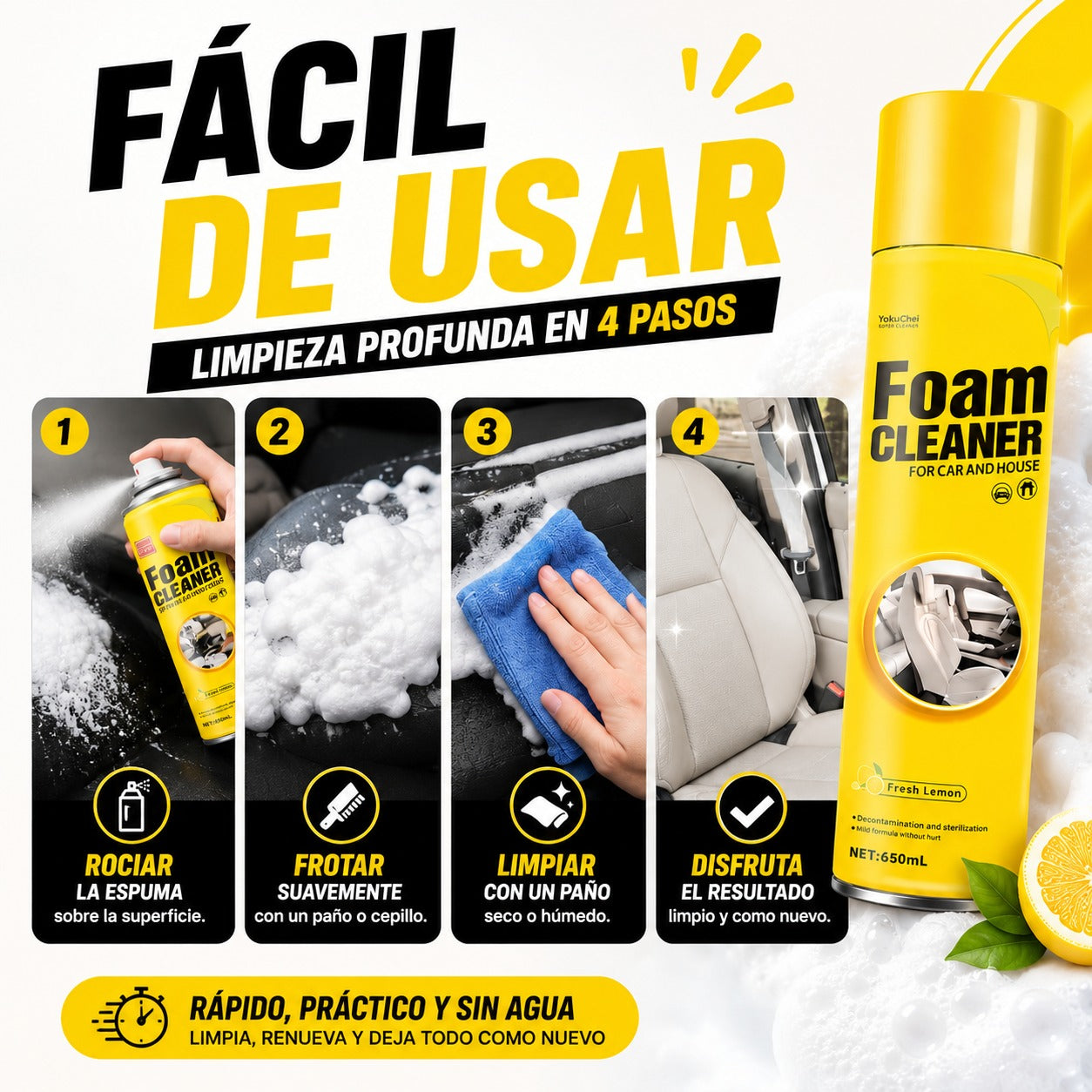 Espuma Limpiadora Multiusos