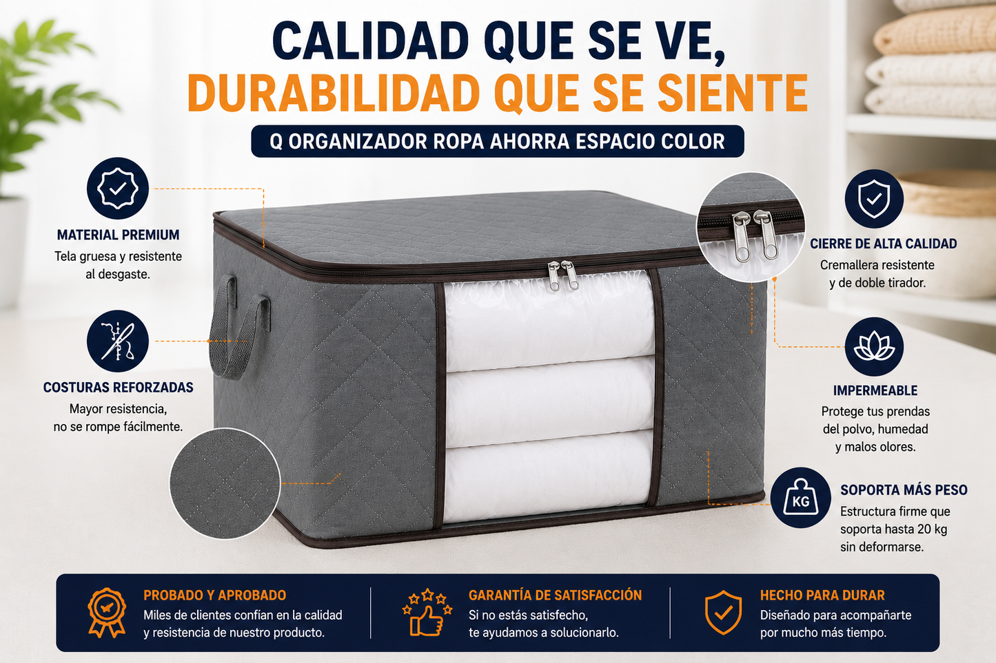 Organizador de Ropa Ahorra Espacio