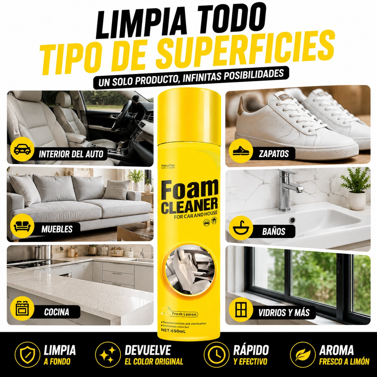 Espuma Limpiadora Multiusos