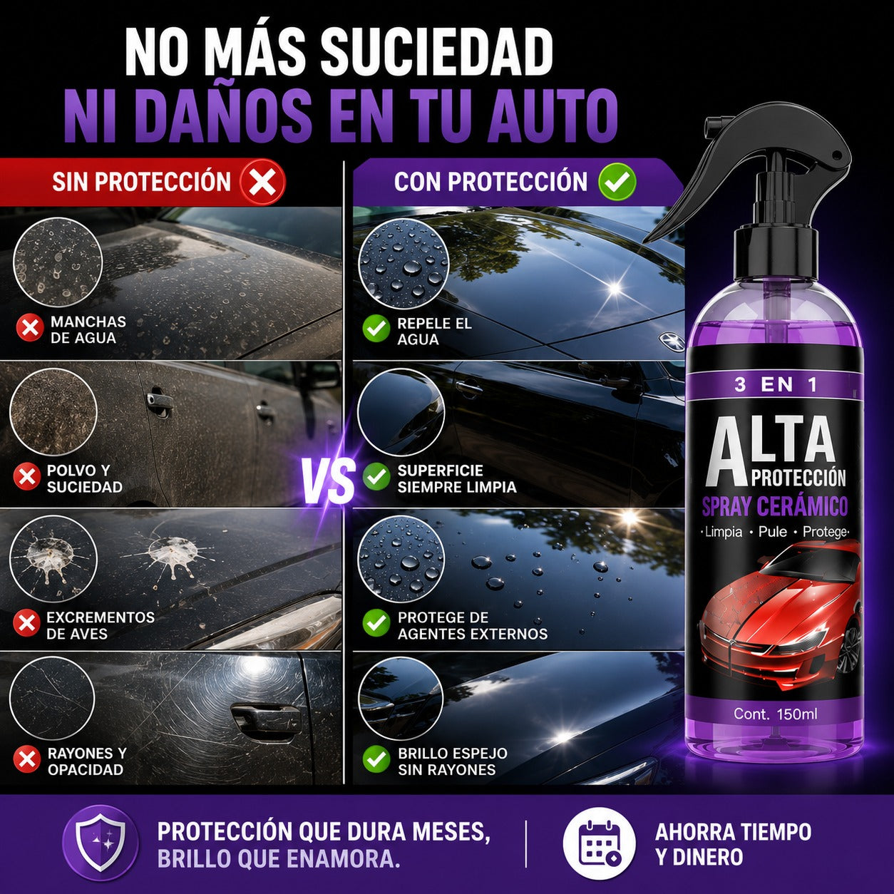 Spray Protector Cerámico 3 en 1