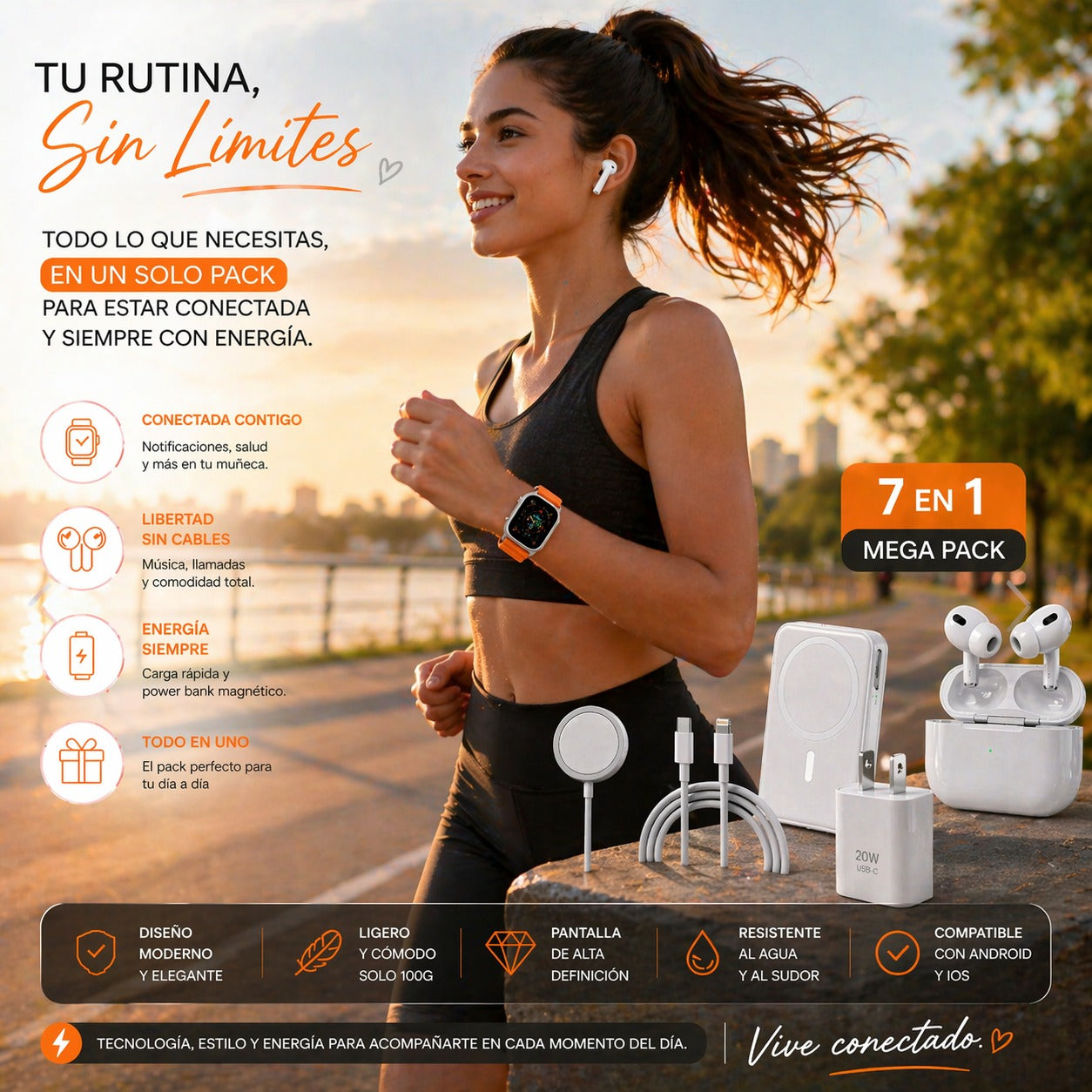 Set Smartwatch X8 Ultra+ Audífonos